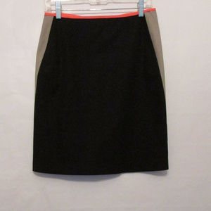 T Tahari Color-Block Knee Length Skirt